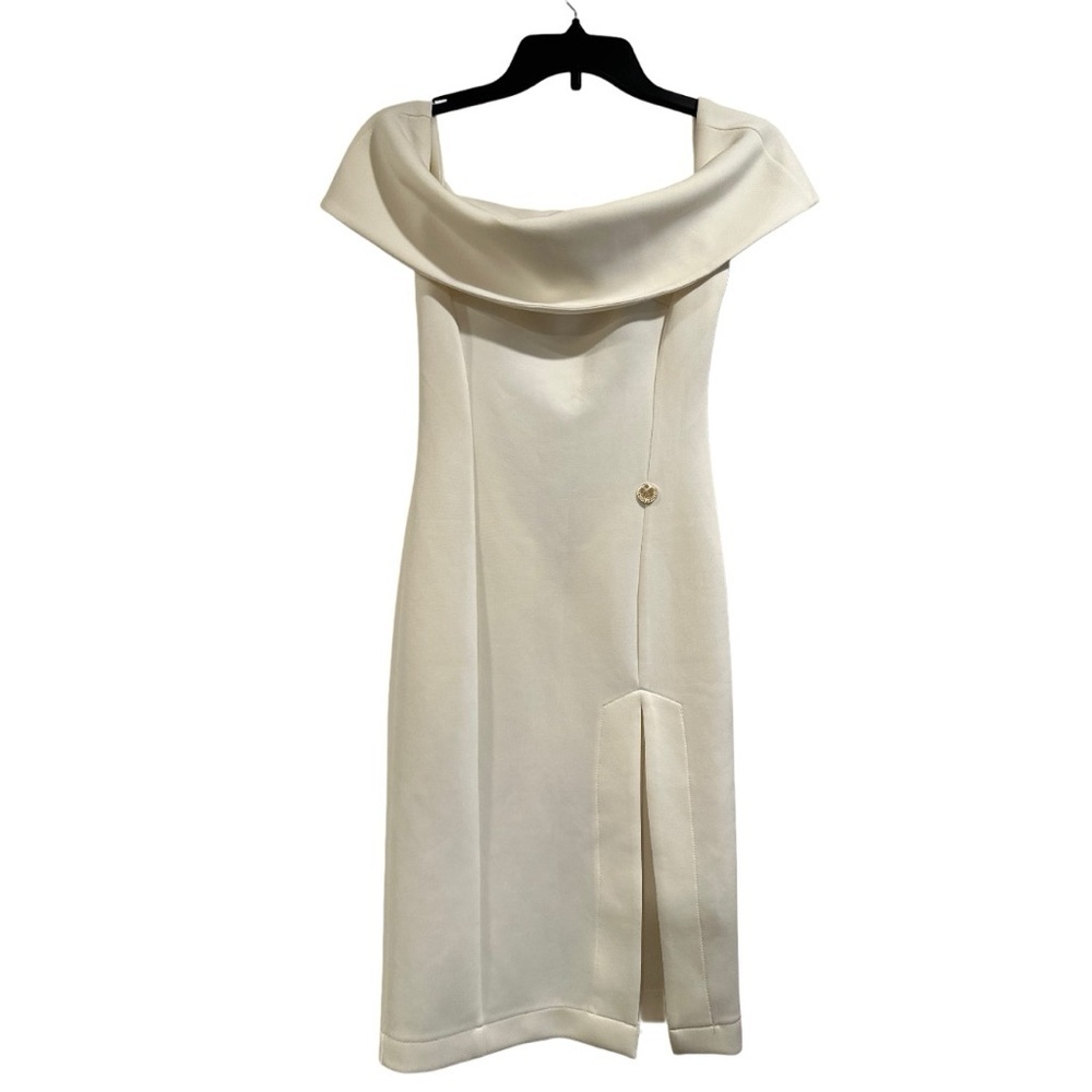 BRONX & BANCO White/Ivory Montreal Mini Off Shoulder Cut Out Back Bridal US 2 - Picture 5 of 16